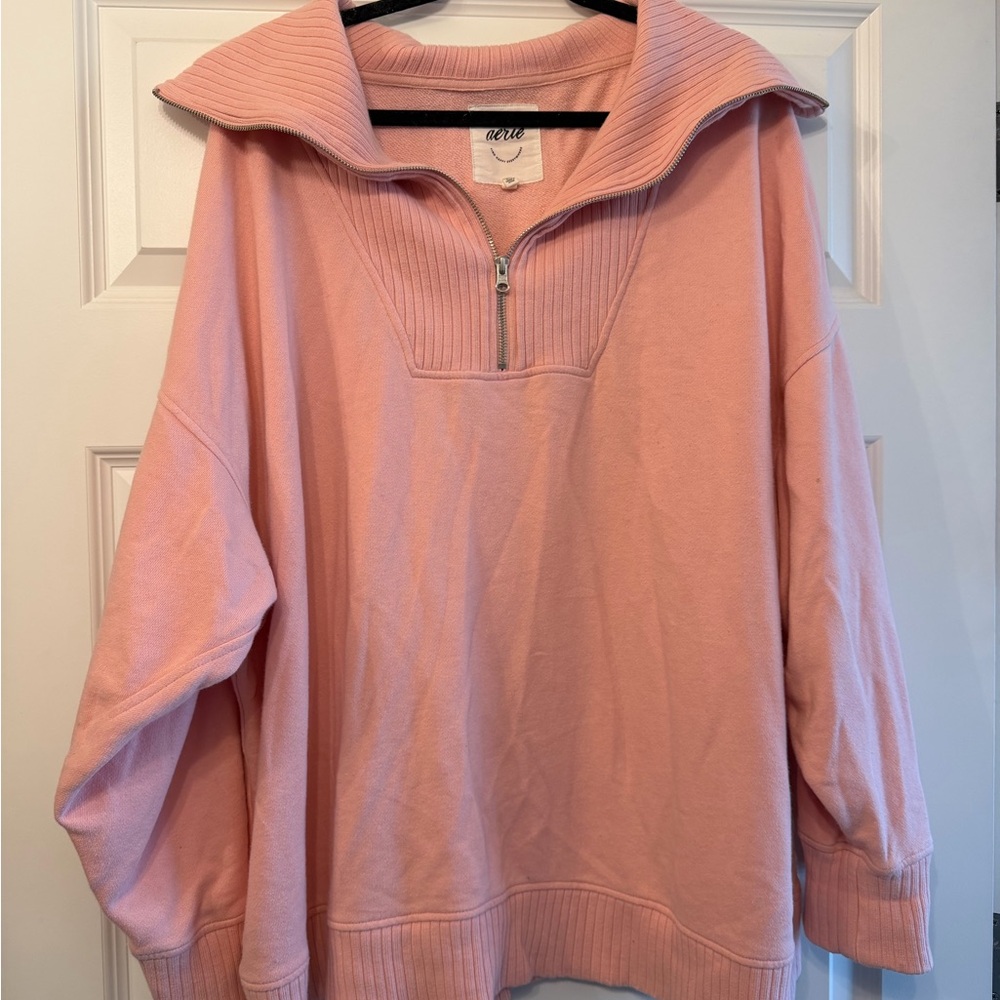 Aerie Blush Quarter-Zip Women's Sweater